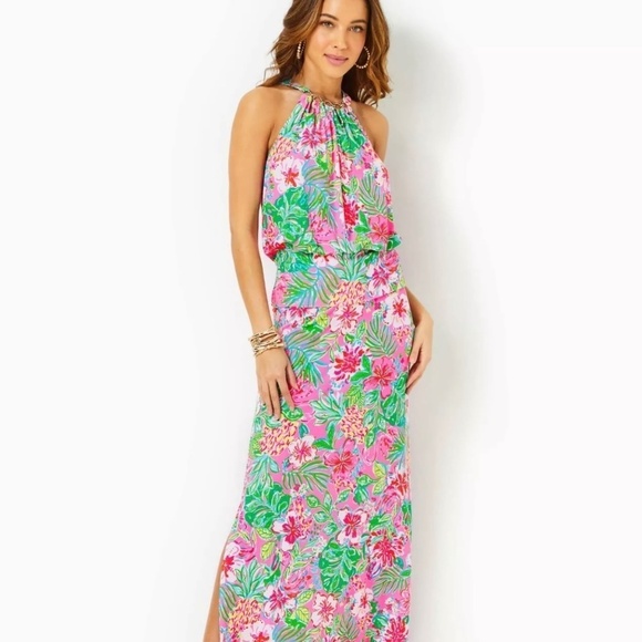 NWOT LILLY PULITZER  SHIRELLE MAXI SKIRT *JOURNEY TO THE JUNGL - Picture 1 of 5